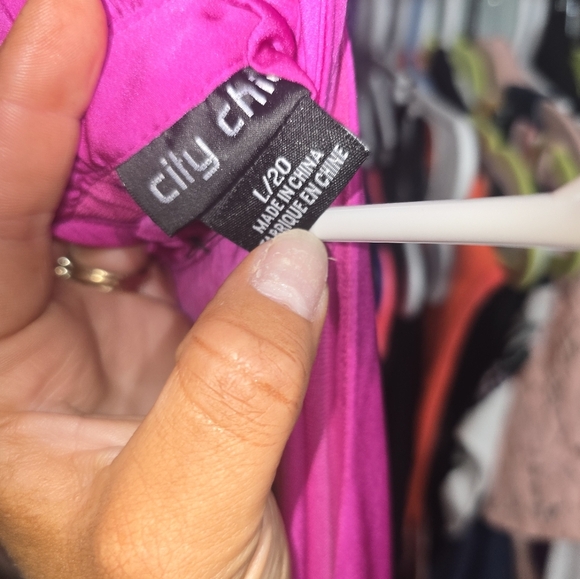 NWOT CITY CHIC HALTER TIERED MAXI DRESS 20 - Picture 5 of 6